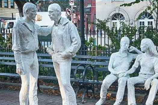 photo of plaster people