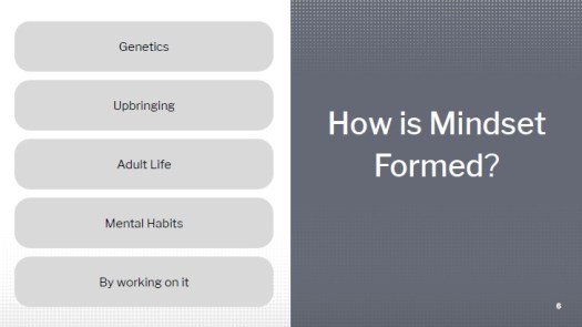 how is mindset formed?