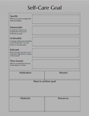 self-care goal