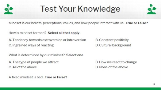 test your knowledge - fixed